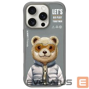 Muud kaubad Nimmy  Nimmy Cool&Cute 2.0 Bear Case for iPhone 16 Pro Max - Gray 