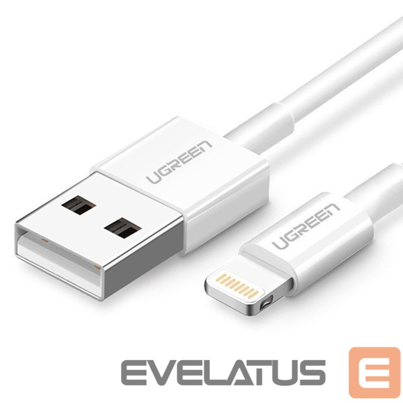Kaabel Ugreen Ugreen US155 20728 USB-A / Lightning MFi 2.4A cable 1m - white