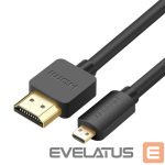 Kaabel Ugreen  Ugreen cable HDMI - micro HDMI cable 19 pin 2.0v 4K 60Hz 30AWG 1.5m black (30102) 