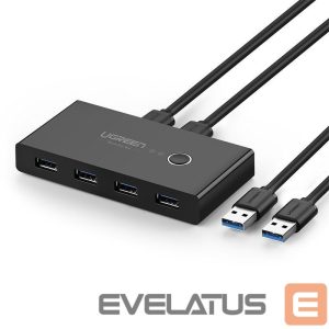 Adaptrid Ugreen  Ugreen switch box HUB switch 4x USB 3.2 Gen 1 USB splitter for two computers black (US216 30768) 