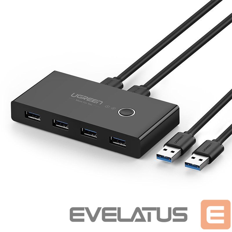Adaptrid Ugreen Ugreen switch box HUB switch 4x USB 3.2 Gen 1 USB splitter for two computers black (US216 30768)