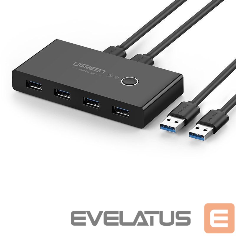 Adaptrid Ugreen Ugreen switch box HUB switch 4x USB 3.2 Gen 1 USB splitter for two computers black (US216 30768)