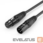 Kaabel Ugreen  Ugreen AV130 66717 audio XLR (female) - XLR (male) cable for microphone / amplifier 2m - black 