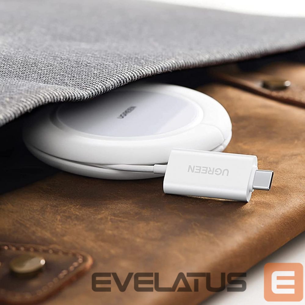 Adaptrid Ugreen Ugreen CD245 40123 wireless Qi / MagSafe charger 15W with USB-C cable - white