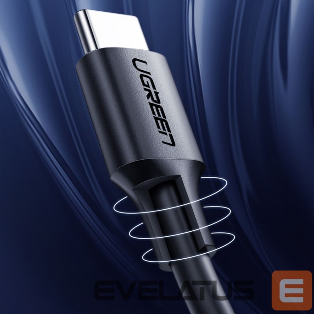 Kaabel Ugreen Ugreen US286 USB-C - USB-C PD QC 3A 480Mb/s 2m Cable - Black