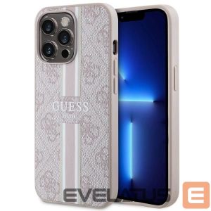 Tagakaaned Guess  Guess GUHMP13XP4RPSP iPhone 13 Pro Max 6.7" pink/pink hardcase 4G Printed Stripes MagSafe 