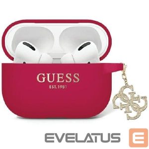 Tagakaaned Guess  Guess GUAP2LECG4M case for AirPods Pro 2 cover purple/magenta Liquid Silicone Glitter Triangle Charm 