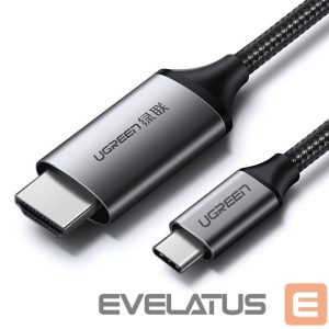 Kaabel Ugreen  Ugreen cable HDMI cable - USB Type C 4K 60 Hz 1.5 m black-gray (MM142 50570) 