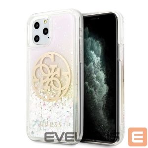 Tagakaaned Guess  Guess GUHCN58LGIRGP iPhone 11 Pro hard case Gradient Liquid Glitter Circle Logo 