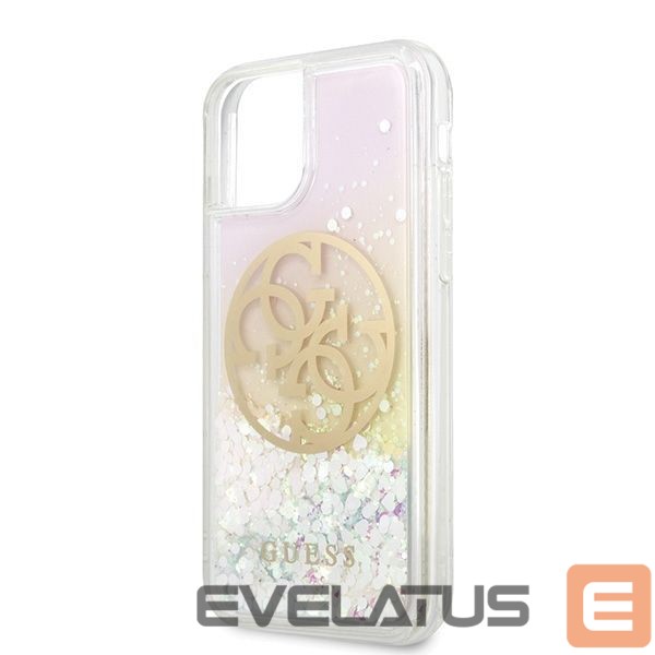 Tagakaaned Guess Guess GUHCN58LGIRGP iPhone 11 Pro hard case Gradient Liquid Glitter Circle Logo