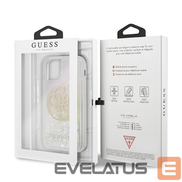 Tagakaaned Guess Guess GUHCN58LGIRGP iPhone 11 Pro hard case Gradient Liquid Glitter Circle Logo