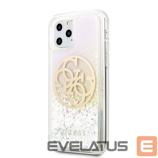 Tagakaaned Guess Guess GUHCN58LGIRGP iPhone 11 Pro hard case Gradient Liquid Glitter Circle Logo