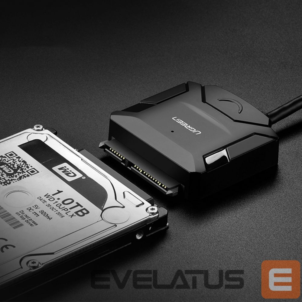 Muu telefoni lisavarustus Ugreen Ugreen adapter cable for 2.5'' / 3.5'' drive (USB-A 3.0 - SATA) black (CR108)