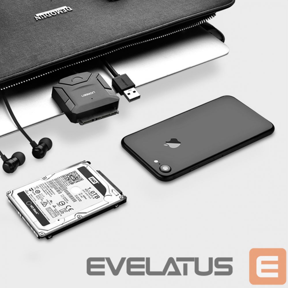Muu telefoni lisavarustus Ugreen Ugreen adapter cable for 2.5'' / 3.5'' drive (USB-A 3.0 - SATA) black (CR108)