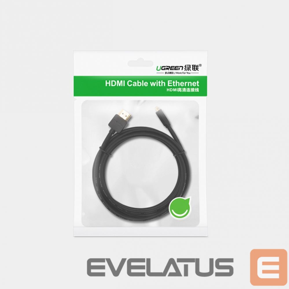 Kaabel Ugreen Ugreen cable Micro HDMI - HDMI cable 3m black (HD127)
