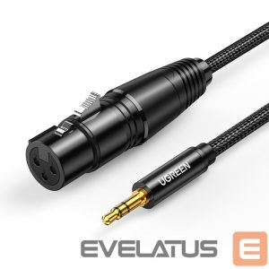 Kaabel Ugreen  Ugreen audio cable 3.5mm mini jack (male) - XLR (female) 1m black (AV182) 