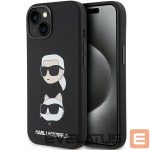 Tagakaaned Karl Lagerfeld  Karl Lagerfeld Silicone Karl&Choupette Head case for iPhone 15 Plus / 14 Plus - black 