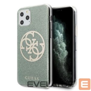 Tagakaaned Guess  Guess GUHCN65PCUGLKA iPhone 11 Pro Max khaki hard case 4G Circle Glitter 