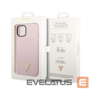 Tagakaaned Guess  Guess Silicone Triangle Case for iPhone 14 6.1" - Purple 
