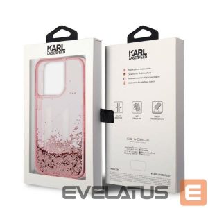 Tagakaaned Karl Lagerfeld  Karl Lagerfeld KLHCP14XLBKLCP iPhone 14 Pro Max 6.7 "pink / pink hardcase Liquid Glitter Big KL 
