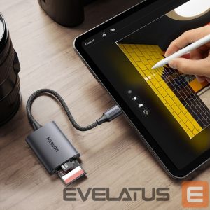Üleminek Ugreen  Ugreen CM401 USB C 5Gb/s SD/TF card reader - gray 