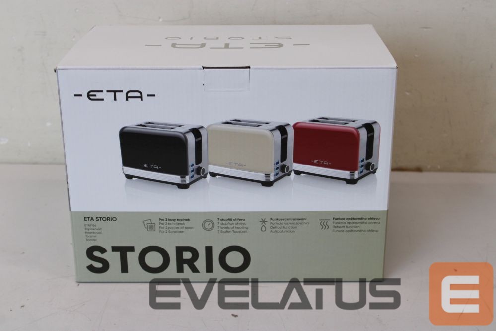 Röster ETA SALE OUT. 916690040 STORIO Toaster, Power 930 W, 2 slots, Stainless steel, Beige | Storio Toaster | 916690040 | Power 930 W | Housing material Stainless steel | Beige | DAMAGED PACKAGING