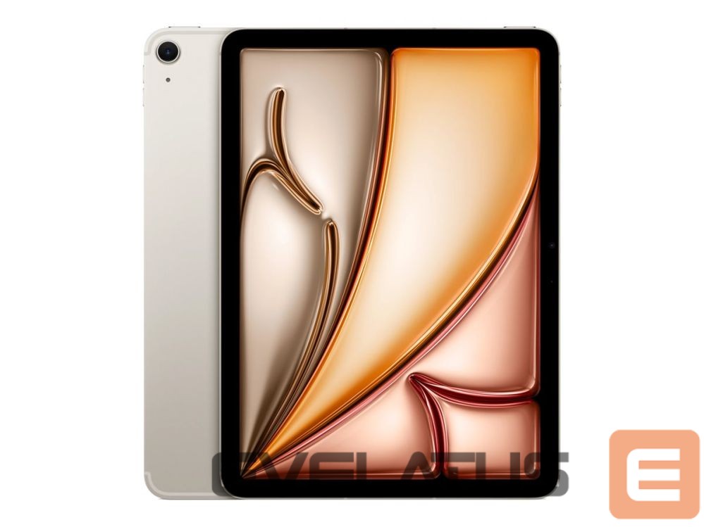 Tahvelarvuti Apple | iPad Air Wi-Fi + Cellular | Starlight | 11 " | 2360 x 1640 pixels | IPS | | 12 GB | M4 | 1024 GB | 3G | 4G | 5G | Wi-Fi | Front camera | 12 MP | Rear camera | 12 MP | Bluetooth | 6.0 | iPadOS | 26