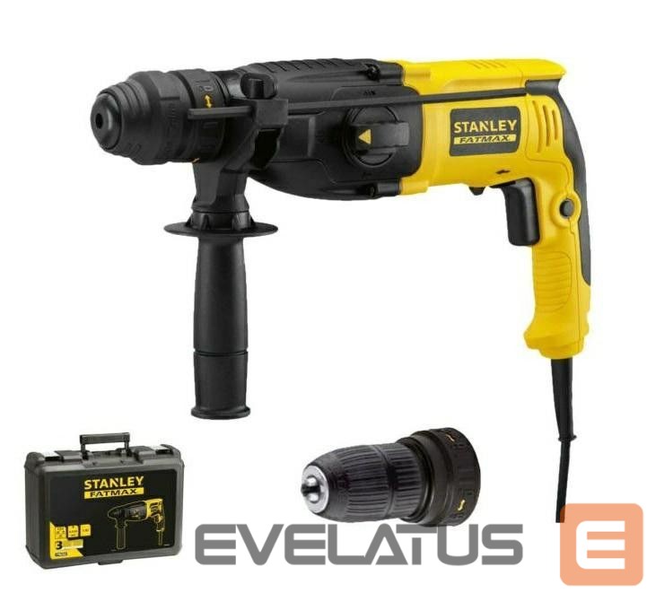 Kalakaubad Stanley | 2.4J SDS Plus Hammer Drill With Quick Change Chuck, Kitbox | SFMEH210K-QS | 800 W