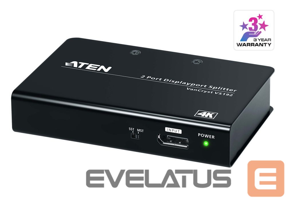 Server – muud tarvikud Aten | VS192-AT-G | Video/audio splitter - 2 ports