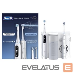 Hambahari Oral-B  Electric Toothbrush | iO6 & OxyJet | Rechargeable | For adults | Number of brush heads included 2 | Number of teeth brushing modes 5 | White 