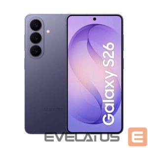 Nutitelefon Samsung  Galaxy | S26 (S942) | Cobalt Violet | 6.3 " | Dynamic LTPO AMOLED 2X | 1080 x 2340 pixels | Qualcomm | Snapdragon 8 Elite Gen 5 (3 nm) | Internal RAM 12 GB | 128 GB | Dual SIM | 5G | Main camera resolution 50+12+10 MP | Android | Secondary camera resolution 12 MP | 16 | 4300 mAh 