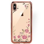 Tagakaaned GreenGo Apple Iphone XS MAX Back Case Flower Rose Gold