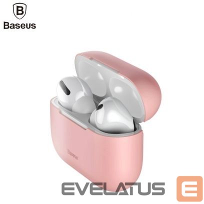 Korpus kõrvaklappidele Baseus AirPods Pro Silica Silicone-gel Protective case Pink