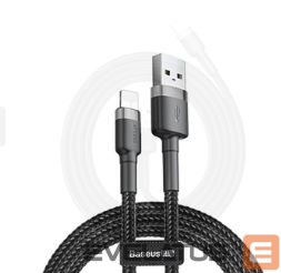 Kaabel Baseus Apple CAFULE CABLE - USB TO LIGHTNING - 2.4A 1 METER Black