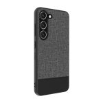 Tagakaaned iLike Samsung Galaxy S23 Plastic Leather Back Cover Gray