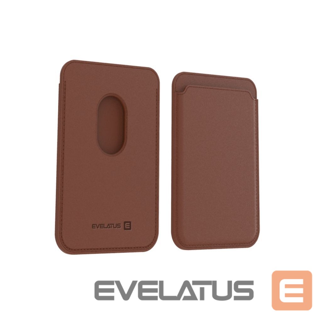 Universaal mobiiltasku Evelatus Universal iPhone Genuine leather wallet with MagSafe Brown