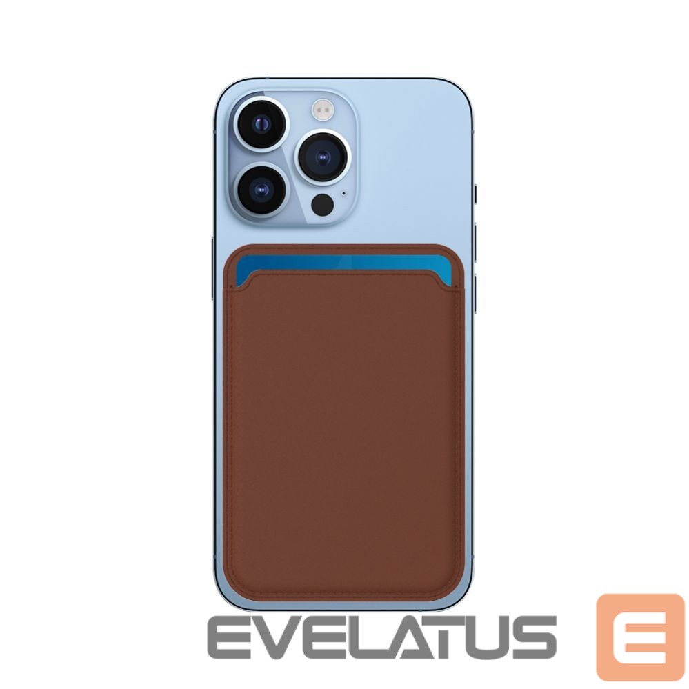 Universaal mobiiltasku Evelatus Universal iPhone Genuine leather wallet with MagSafe Brown