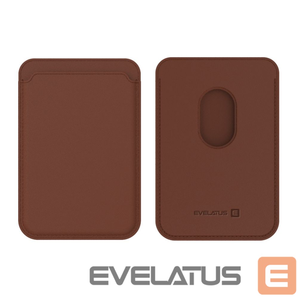 Universaal mobiiltasku Evelatus Universal iPhone Genuine leather wallet with MagSafe Brown