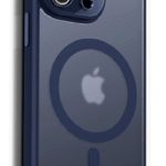Tagakaaned Evelatus Apple iPhone 14 Pro Max Hybird Case Whith Magsafe and Camera Protection PC+TPU Blue