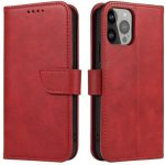 Kaaned - kaaned iLike Samsung Galaxy A54 5G cover with flip wallet stand Red
