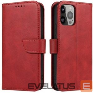 Kaaned - kaaned iLike Samsung Galaxy A54 5G cover with flip wallet stand Red
