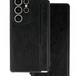 Kaaned - kaaned iLike Samsung GALAXY A34 5G RAZOR LEATHER BOOK HOLSTER Black