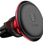 Automaatne hoidja Baseus  Magnetic car holder ventilation grille Black Red