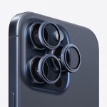 Kaitseklaasid Evelatus Apple iPhone 15 Pro / 15 Pro Max Camera Lens Protector Armor Blue Titanium 