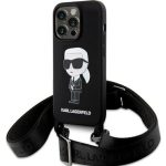 Tagakaaned Karl Lagerfeld Apple iPhone 15 Pro Max 6.7 hardcase Crossbody Silicone Ikonik Black