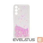 Tagakaaned iLike Samsung Galaxy A55 Silicone Case Water Glitter Light Pink