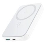 Väline aku Joyroom  JR-W020 20W Mini magnetic wireless power bank 10000mAh White with USB to Type-C 0.25m Cable White