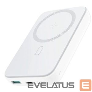 Väline aku Joyroom  JR-W020 20W Mini magnetic wireless power bank 10000mAh White with USB to Type-C 0.25m Cable White