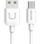 Kaabel USAMS  US-SJ098 U-Turn Durable TPE Universal Micro USB to USB Data & Fast 2A Charger Cable 1m White