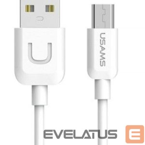 Kaabel USAMS  US-SJ098 U-Turn Durable TPE Universal Micro USB to USB Data & Fast 2A Charger Cable 1m White